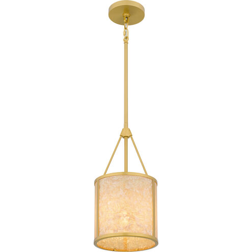 Stoneland 1 Light 8 inch Brushed Gold Mini Pendant Ceiling Light, Small