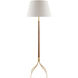 Circus 67 inch 150.00 watt Natural/Brushed Brass Floor Lamp Portable Light