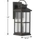 Williamston 1 Light 18 inch Antique Bronze Outdoor Wall Lantern, Large