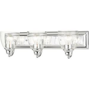 Birmingham 3 Light 24 inch Polished Chrome Vanity Sconce Wall Light