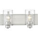 Beckett 2 Light 16 inch Brushed Nickel Vanity Wall Light