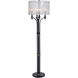 Bellamy 64.75 inch 15 watt Corcy Gold and Black and White Floor Lamp Portable Light