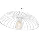 Valencia 1 Light 24 inch Texture White Pendant Ceiling Light in Textured White