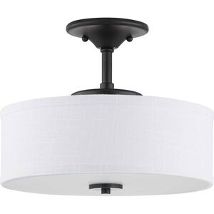 Gilchrist LED 13 inch Graphite Semi-Flush Mount Ceiling Light, Progress LED