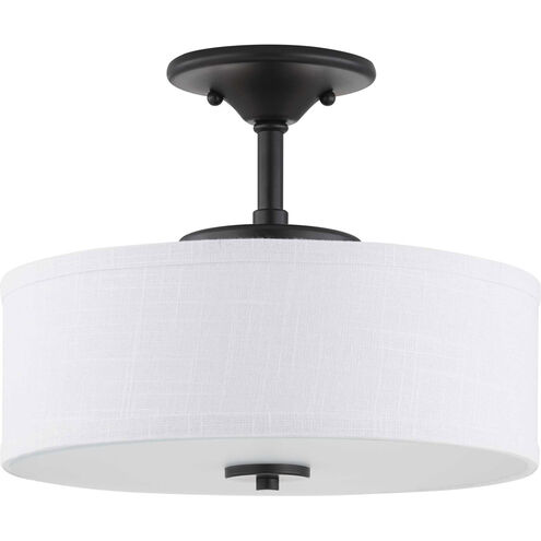 Gilchrist LED 13 inch Graphite Semi-Flush Mount Ceiling Light, Progress LED