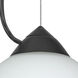 Vila 1 Light Black Cord Pendant Ceiling Light