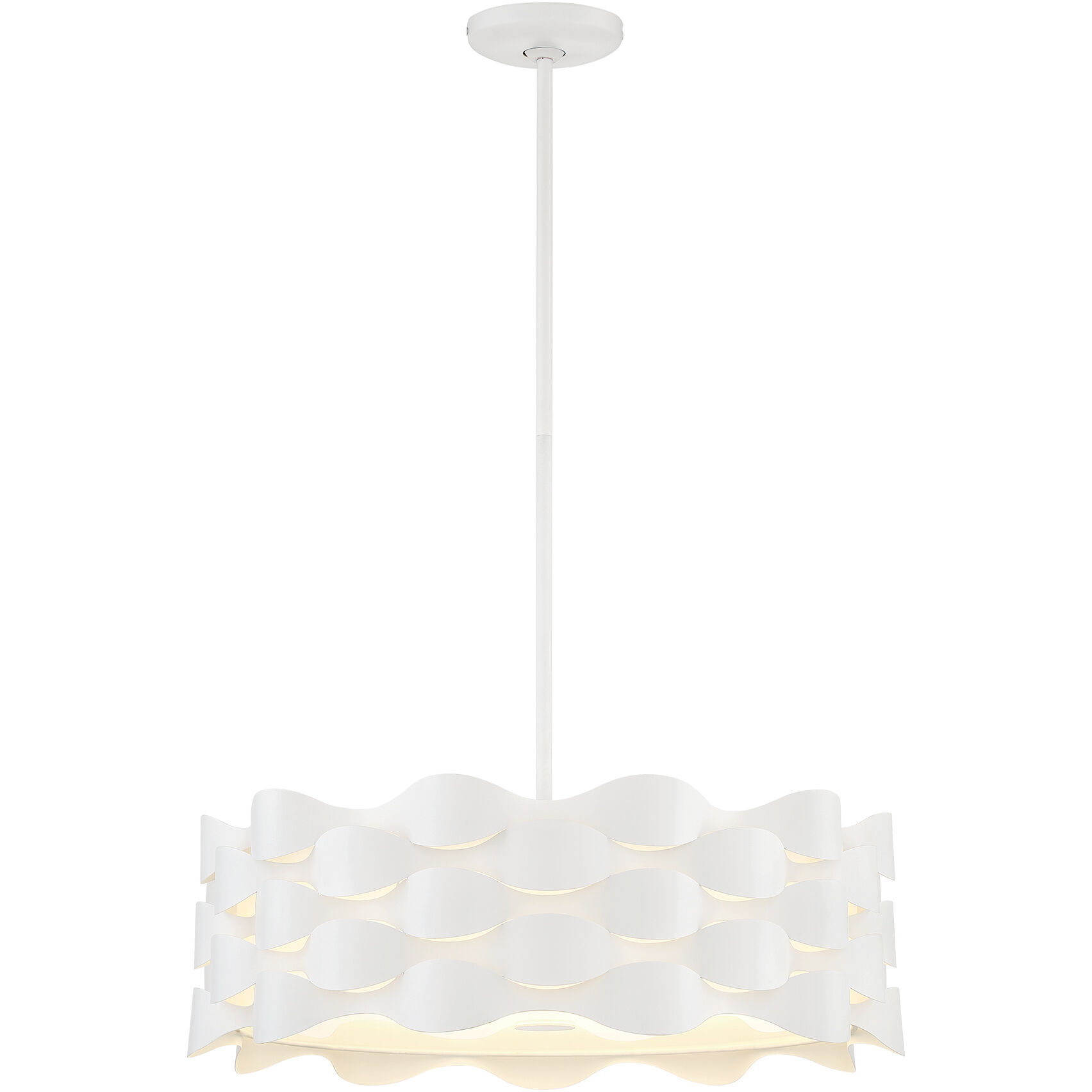 Coastal Current LED 21 inch Sand White Pendant Ceiling Light