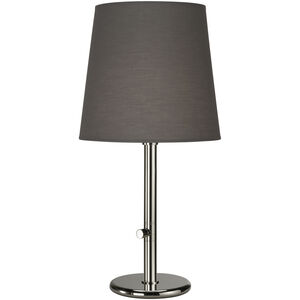 Rico Espinet Buster Chica 29 inch 150 watt Polished Nickel Accent Lamp Portable Light in Smoke Gray
