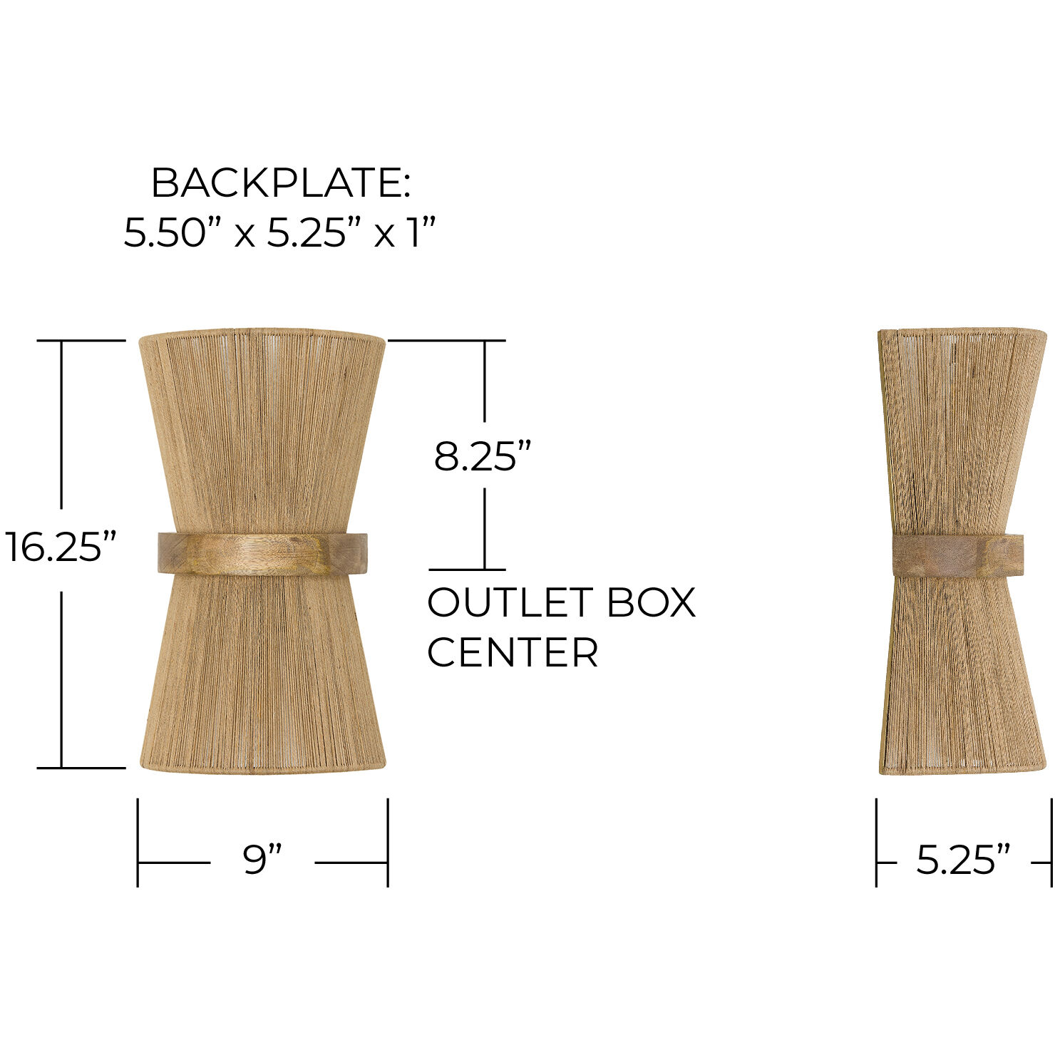 Maya 2 Light 9 inch Matte Brass Sconce Wall Light