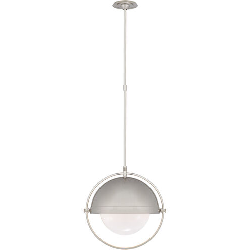 Thomas O'Brien Decca 1 Light 19.75 inch Polished Nickel Pendant Ceiling Light, Large