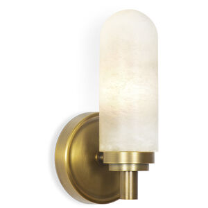 Salon LED 5 inch Natural Brass Wall Sconce Wall Light, Single