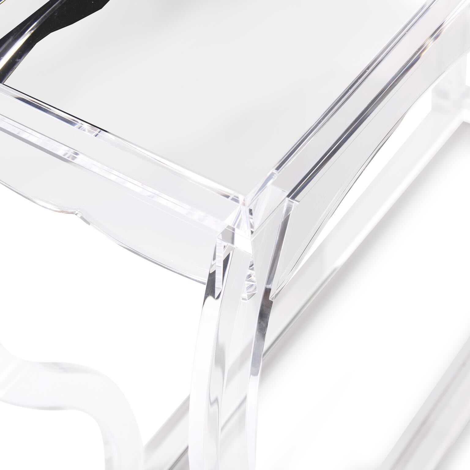 Olivia 48 inch Clear Console Table