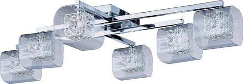 Gem 6 Light 27 inch Polished Chrome Flush Mount Ceiling Light