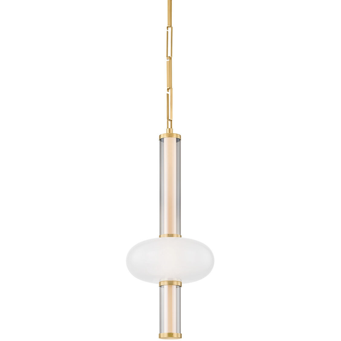 Corbin LED 11.5 inch Vintage Brass Pendant Ceiling Light
