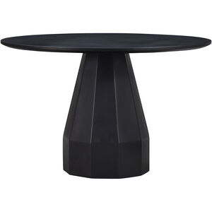 Templo 47.2 X 47.2 inch Black Dining Table, Outdoor