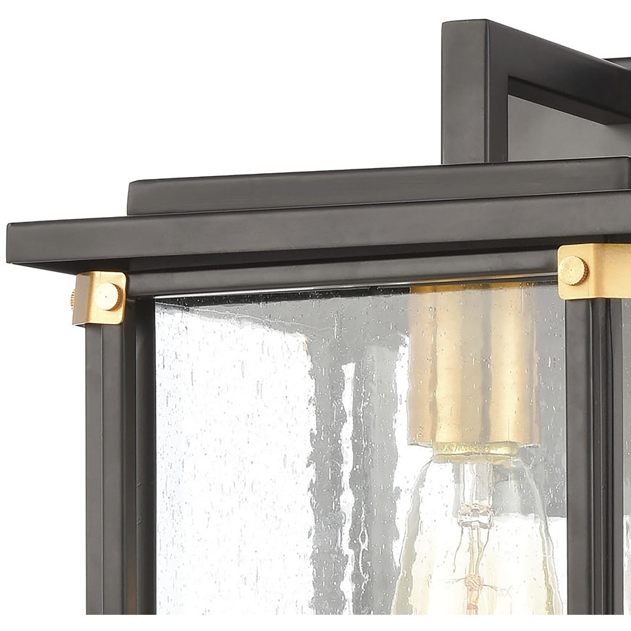 Vincentown 1 Light 14 inch Matte Black Outdoor Sconce