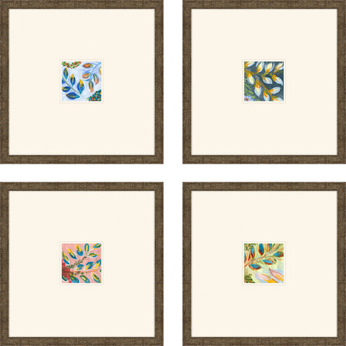 Florals Collection Blue Framed Art