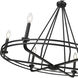 Jody 6 Light 32.5 inch Matte Black Chandelier Ceiling Light