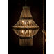 Domo 8 Light 22.5 inch Antique Brass Chandelier Ceiling Light