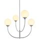 Nyomi 4 Light 30 inch Chrome Chandelier Ceiling Light