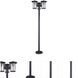 Leon 3 Light 25.13 inch Black Outdoor Post Light