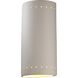 Ambiance Cylinder LED 21 inch Carrara Marble Outdoor Wall Sconce in 2000 Lm LED, Really Big