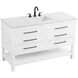 Karson 54 X 34 inch White Bathroom Vanity Cabinet