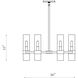 Datus 6 Light 26 inch Rubbed Brass Chandelier Ceiling Light