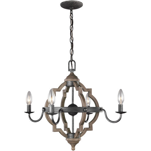 Socorro 4 Light 22 inch Stardust Chandelier Ceiling Light