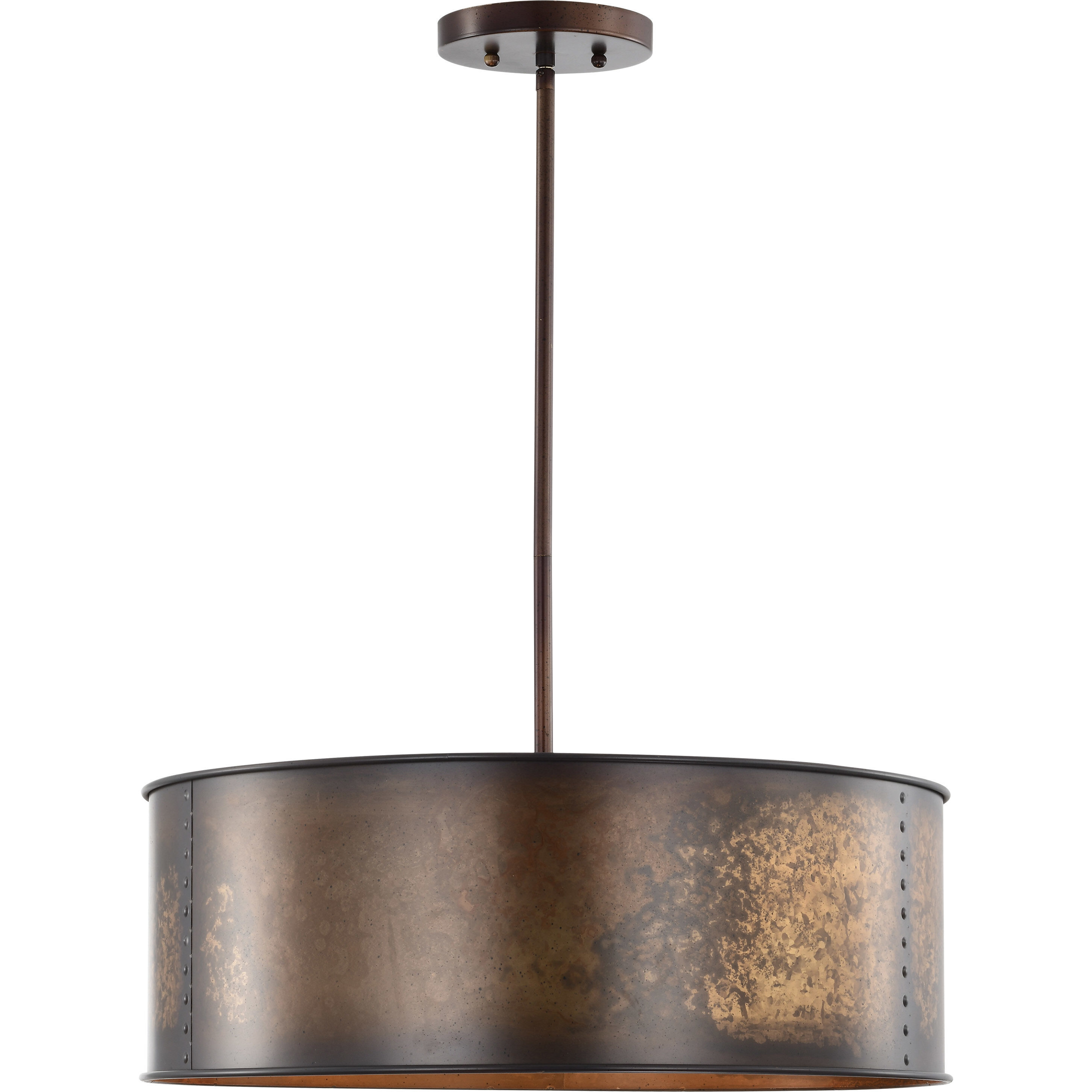 Kettle 4 Light 20 inch Weathered Brass Pendant Ceiling Light