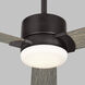 Rozzen 44 inch Aged Pewter with Light Grey Weathered Oak Blades Indoor/Outdoor Ceiling Fan