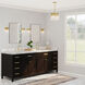 Eos 1 Light 5.1 inch Modern Brass Bath Sconce Wall Light