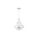 Industrial 3 Light 15 inch Chrome Pendant Ceiling Light
