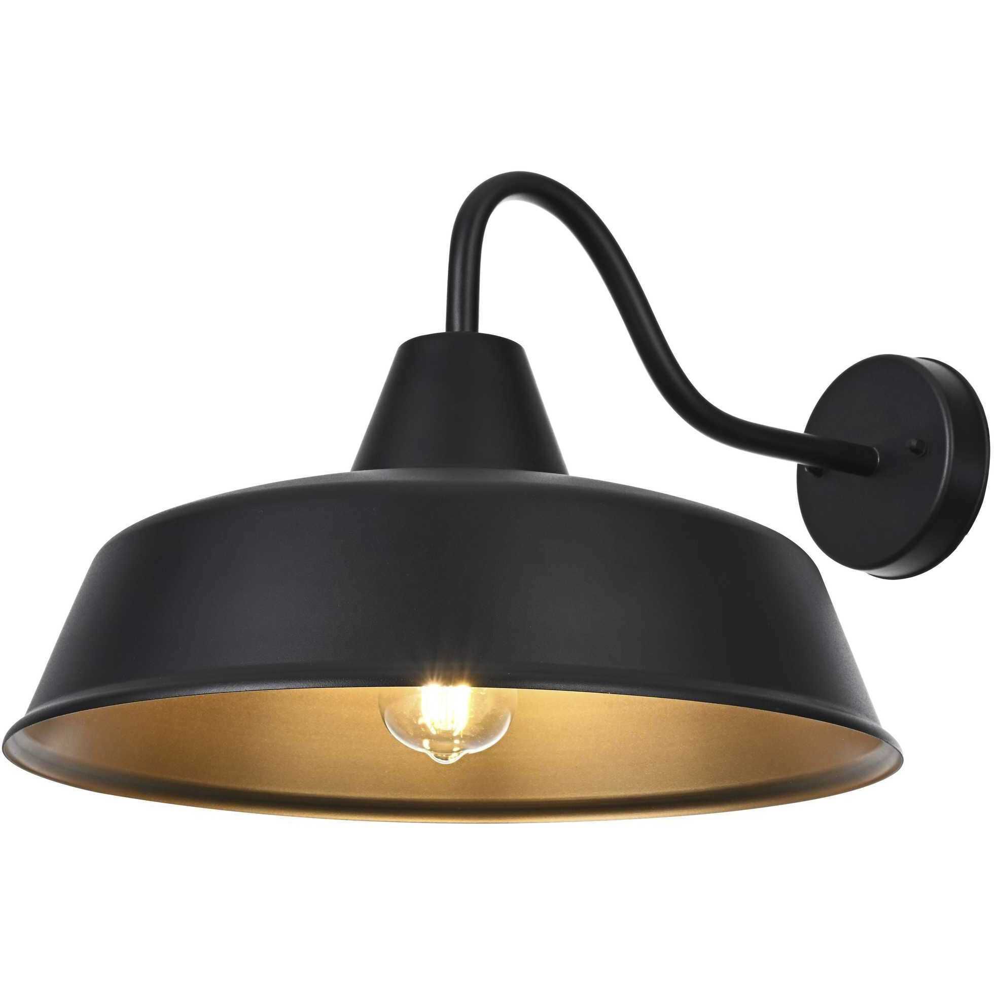 Tinsley 1 Light 12 inch Black Outdoor Wall Sconce