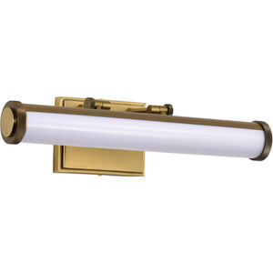 Cora LED 18.25 inch Vintage Brass Vanity Wall Light