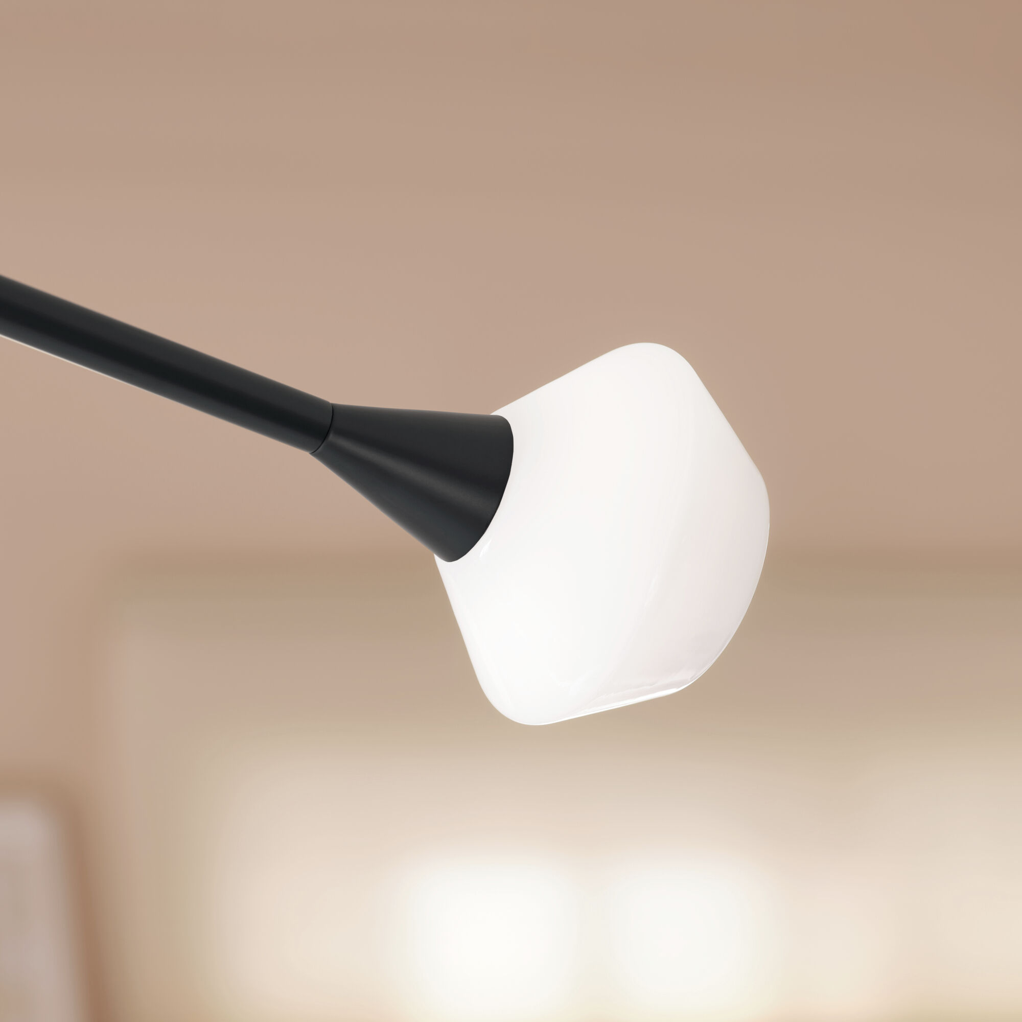 Cassius 8 Light 26.5 inch Black Chandelier Ceiling Light, Convertible