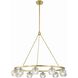 Aragon 10 Light 36 inch Soft Brass Chandelier Ceiling Light