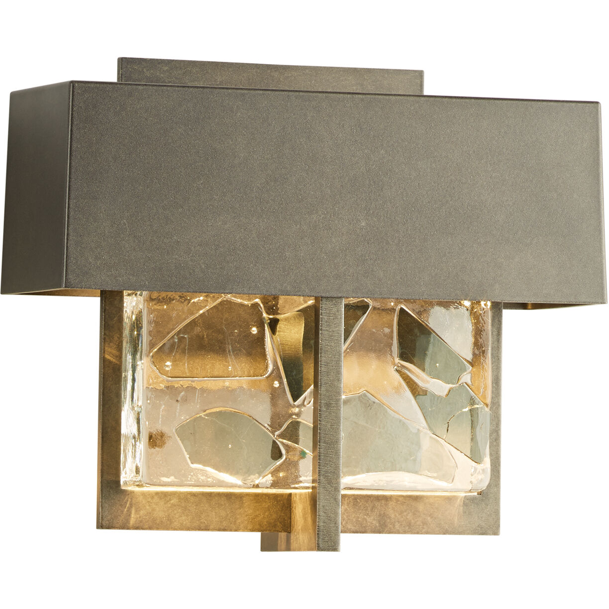Shard LED 7.1 inch Coastal Burnished Steel Outdoor Sconce, Small