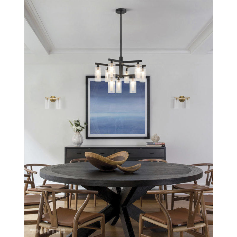 Kristof Wall Sconce Wall Light in Aged Gold Brass