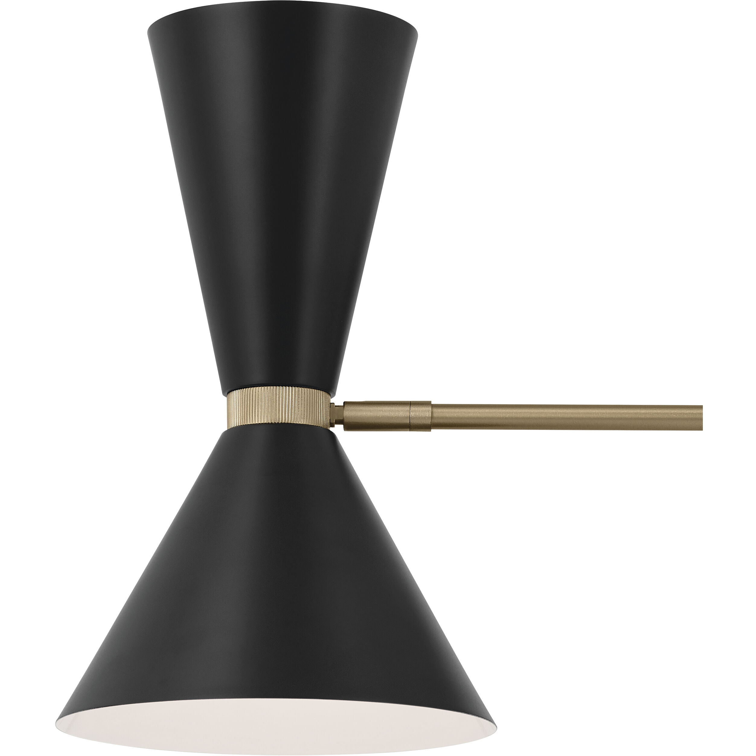 Phix LED 30.75 inch Champagne Bronze with Black Chandelier Ceiling Light