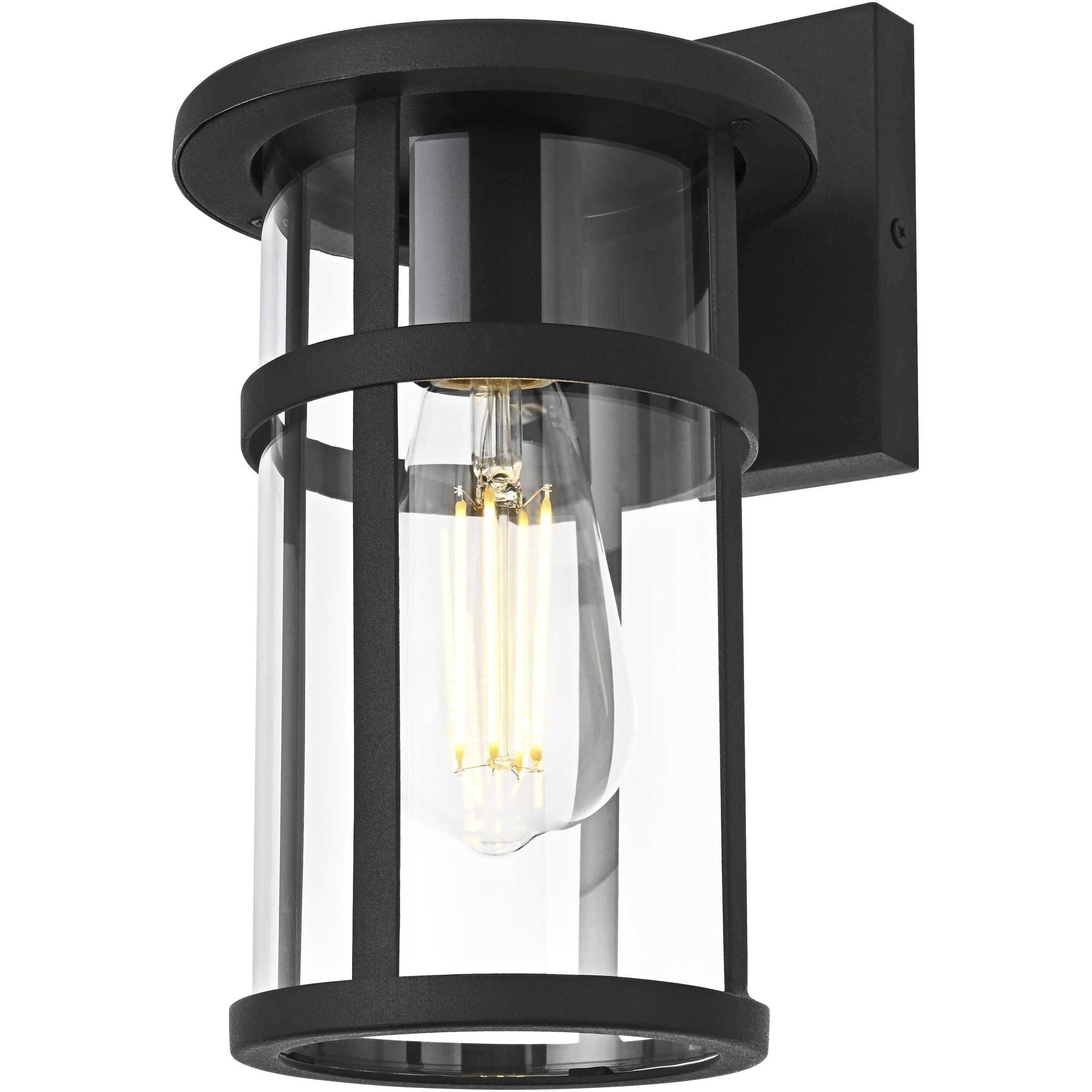Henrik 1 Light 11 inch Black Outdoor Wall Sconce
