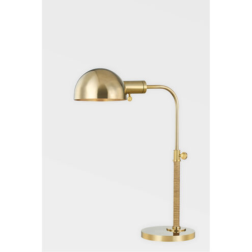 Devon 18 inch 60.00 watt Aged Brass Table Lamp Portable Light