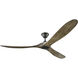 Maverick 70 inch Aged Pewter with Light Grey Weathered Oak Blades Ceiling Fan