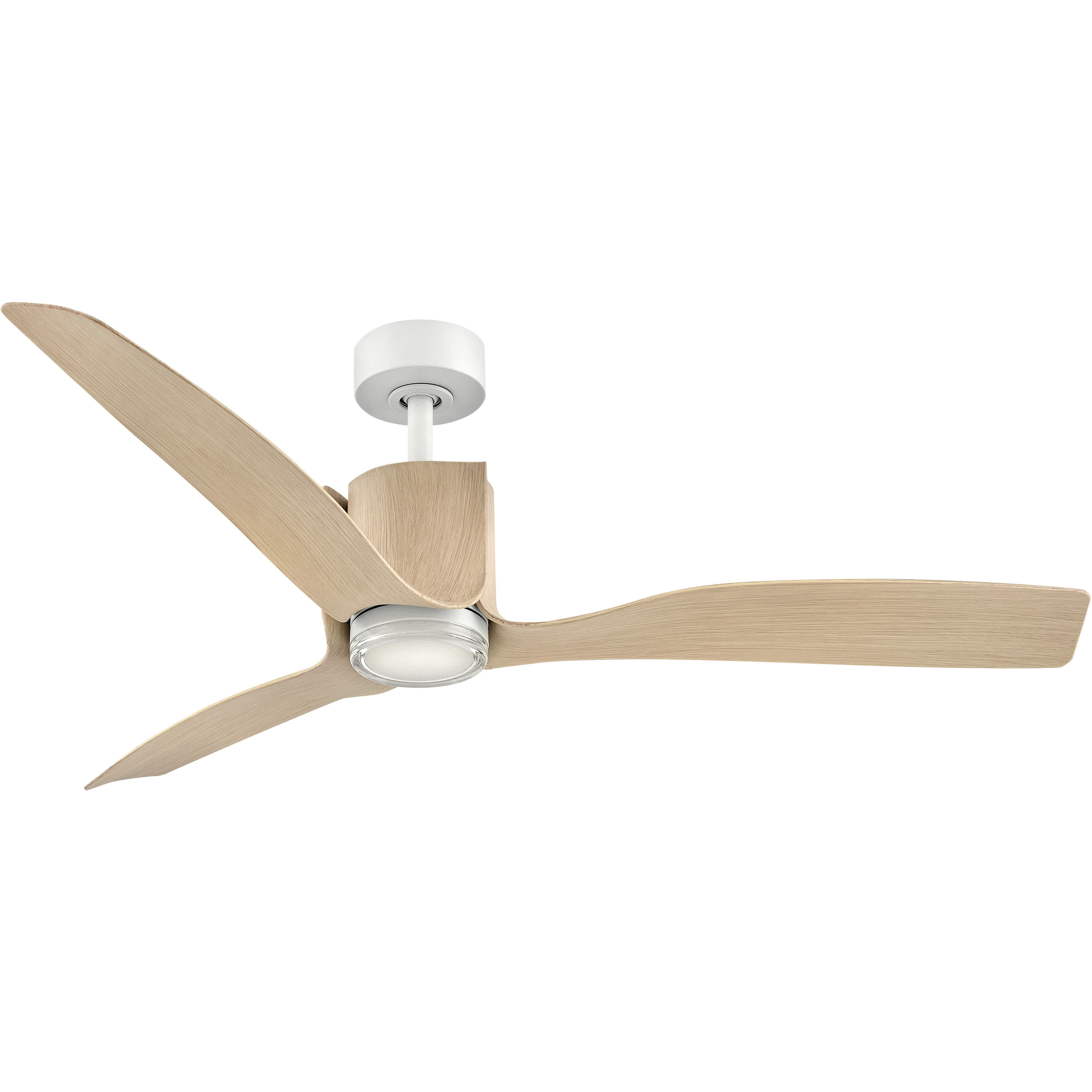 Sven 54 inch Matte White with Natural Blades Smart Fan