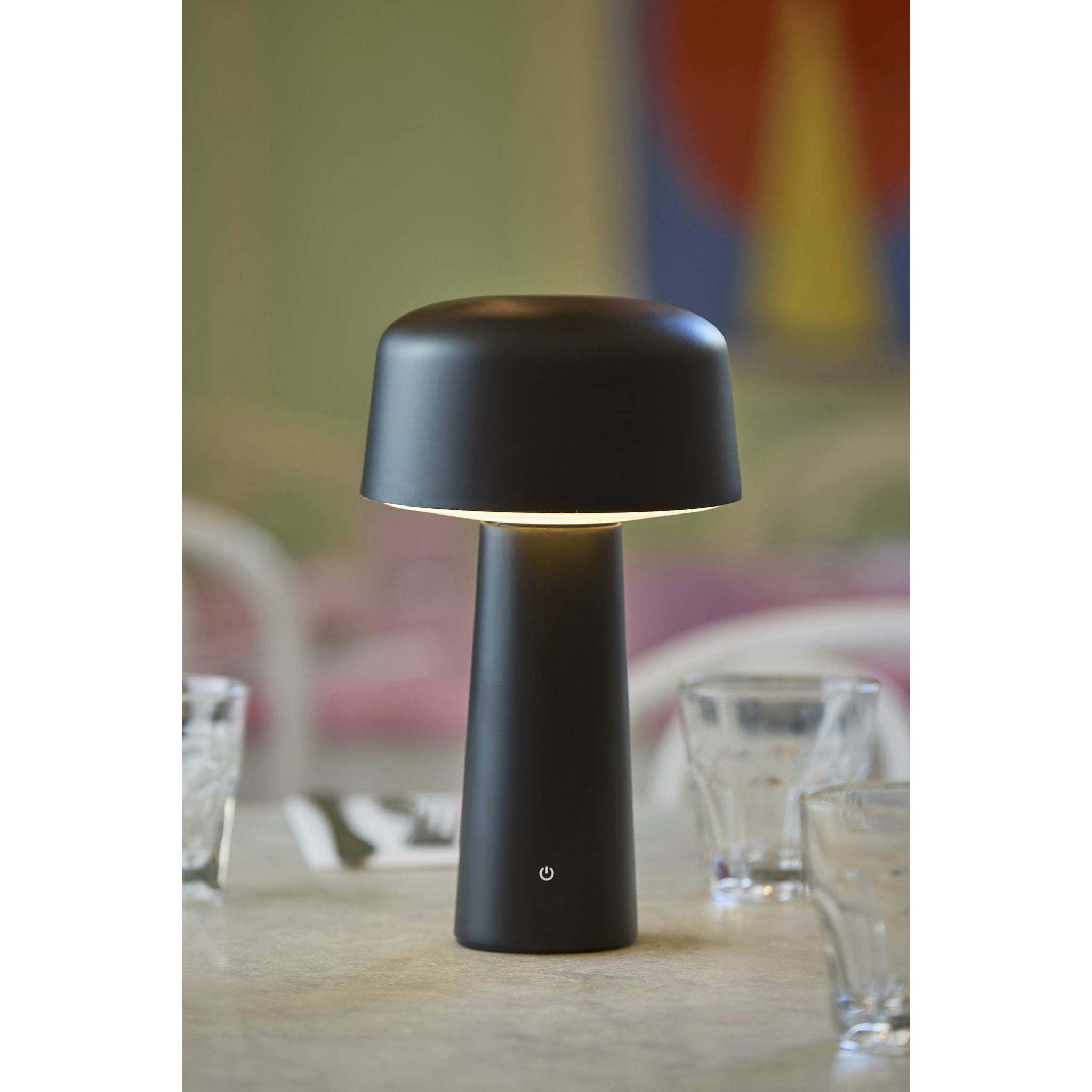 Lenny 10 inch 1.50 watt Black LED Cordless Table Lamp Portable Light