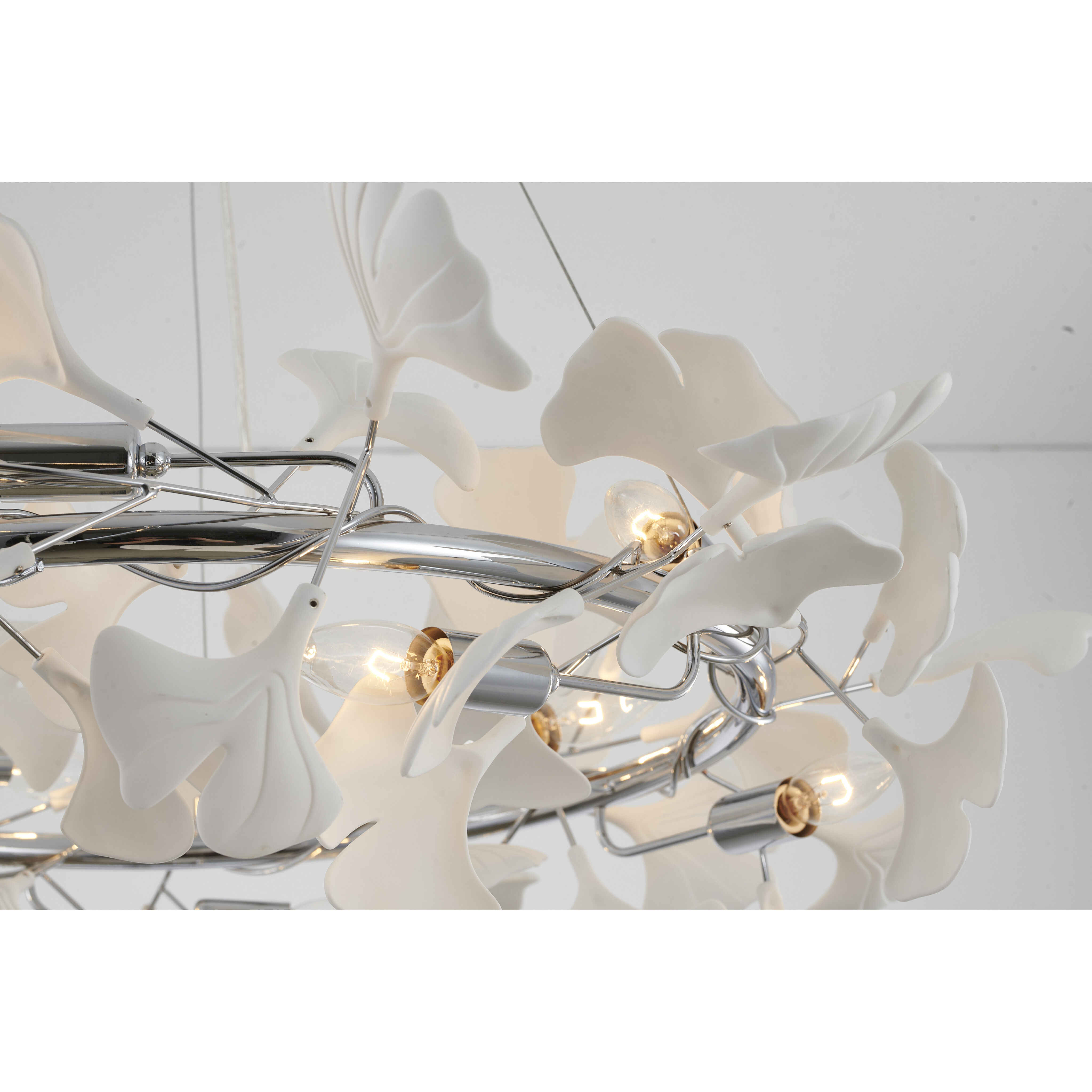 Canada 10 Light 31.5 inch Chrome Chandelier Ceiling Light