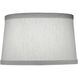 Ellie Global White 16 inch Lampshade, Bell
