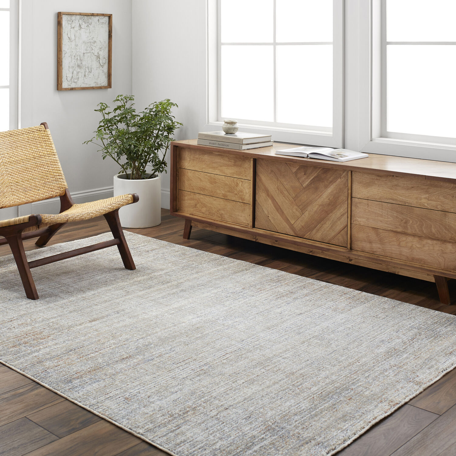 Presidential 120.08 X 94.49 inch Light Silver/Ash/Silver/Sterling Grey/Off-White Machine Woven Rug in 8 x 10