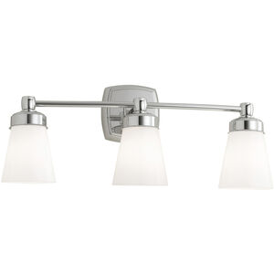 Soft Square 3 Light 22.25 inch Bathroom Vanity Light