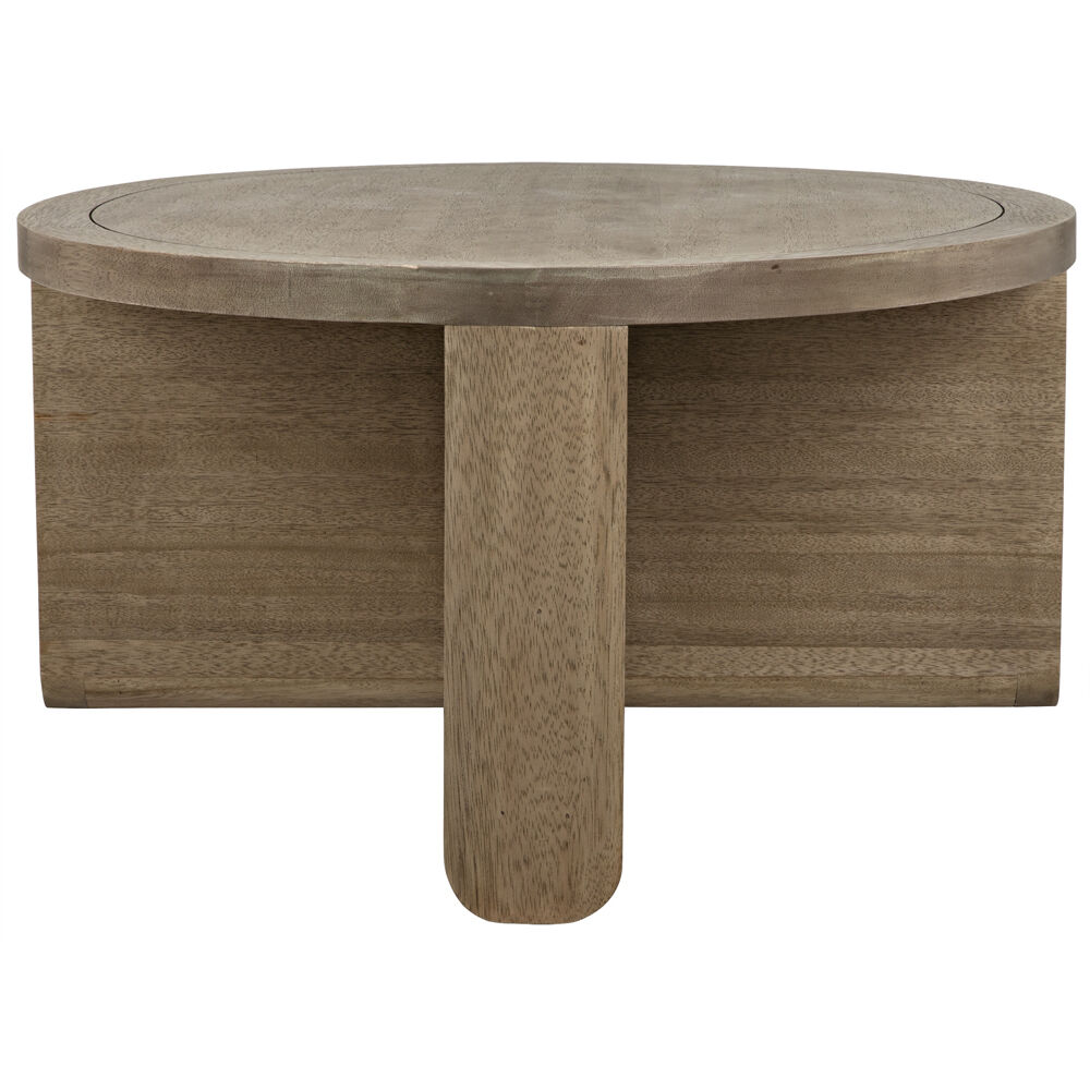 Bast 68 X 36 inch Washed Walnut Coffee Table